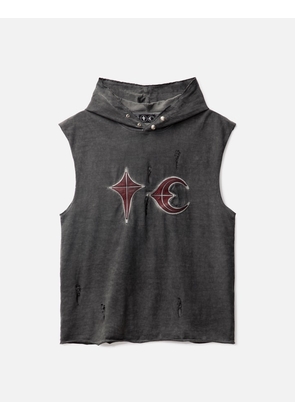 Leather Logo Patch Hooded Tank