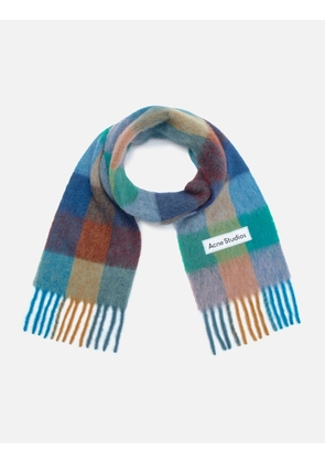 Mohair Checked Scarf