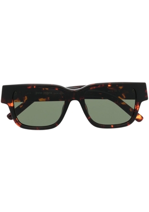 Palm Angels tortoiseshell-effect square-frame sunglasses - Brown