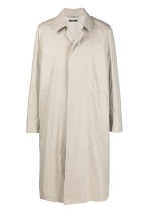 TOM FORD concealed-fastening trench coat - Neutrals