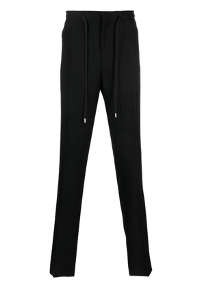 Lardini Miami pressed-crease tapered trousers - Black