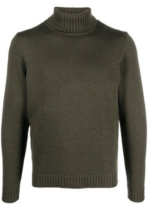 Zanone roll-neck wool sweater - Green