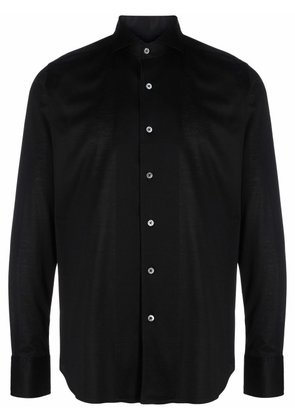 Canali classic cotton shirt - Black
