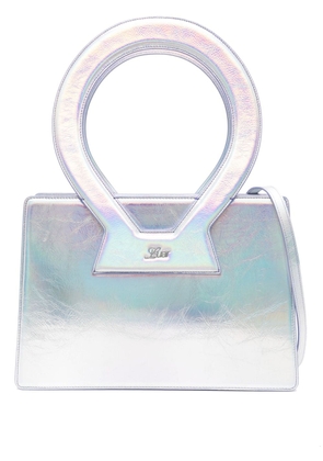 LUAR large Ana iridescent tote bag - Silver