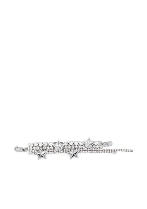 Bimba y Lola crystal-embellished star-pendant bracelet - Silver