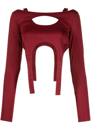HELIOT EMIL layered long-sleeved crop top