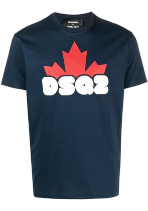 Dsquared2 logo-print cotton T-shirt - Blue