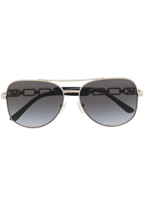 Michael Kors Chianti oversized aviator sunglasses - Gold