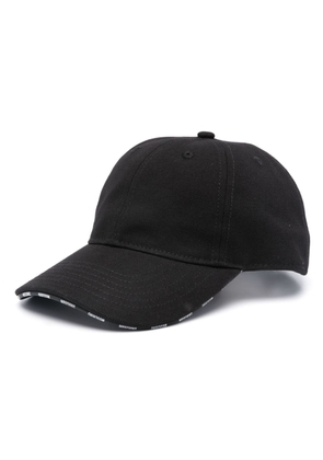 Moschino cotton canvas baseball cap - Black