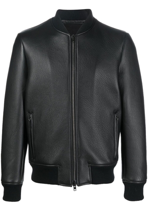 Salvatore Santoro zip-front leather jacket - Black