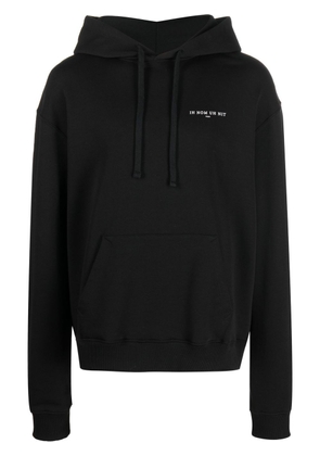 Ih Nom Uh Nit graphic-print cotton hoodie - Black