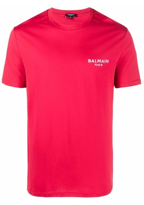 Balmain logo-embroidered cotton T-shirt