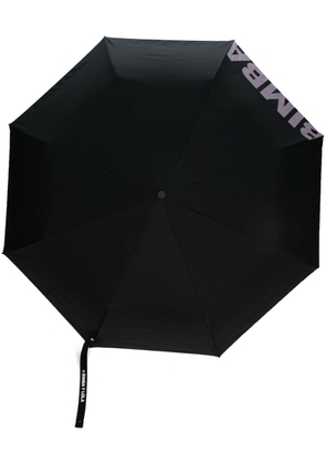 Bimba y Lola logo-print telescopic-handle umbrella - Black