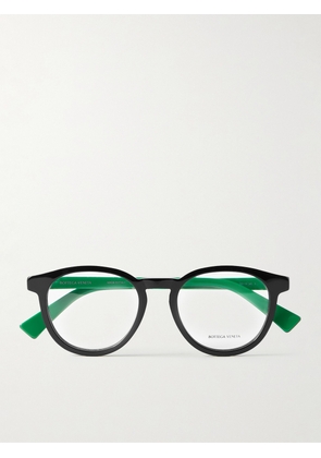 Bottega Veneta - Round-Frame Acetate Optical Glasses - Men - Black