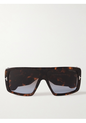 TOM FORD - Square-Frame Tortoiseshell Acetate Sunglasses - Men - Brown