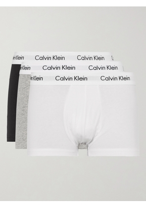 Calvin Klein Underwear - Three-Pack Stretch-Cotton Boxer Briefs - Men -  Black - S