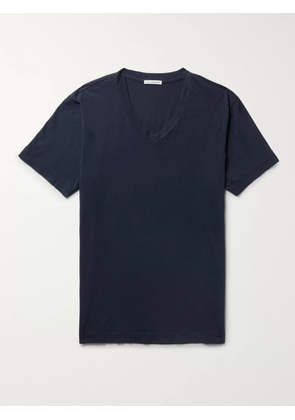 James Perse - Slim-Fit Combed Cotton-Jersey T-Shirt - Men - Blue - 1