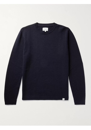 Norse Projects - Sigfred Brushed-Wool Sweater - Men - Blue - XS
