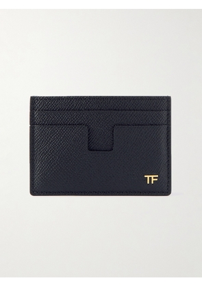TOM FORD - Full-Grain Leather Cardholder with Money Clip - Men - Black