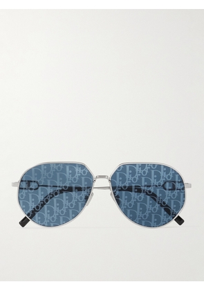 Dior Eyewear - CD Link A1U Round-Frame Silver-Tone Mirrored Sunglasses - Men - Silver
