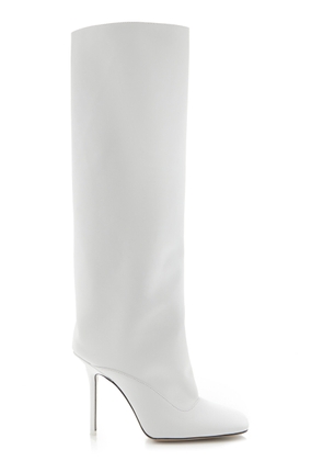 The Attico - Sienna Leather Knee Boots - White - IT 36 - Moda Operandi