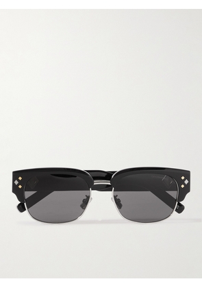 Dior Eyewear - CD Diamond C1U D-Frame Acetate and Silver-Tone Sunglasses - Men - Black