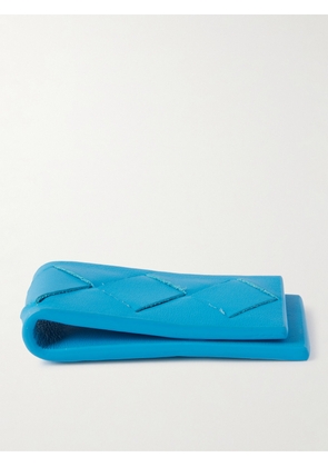 Bottega Veneta - Intrecciato Full-Grain Leather Money Clip - Men - Blue