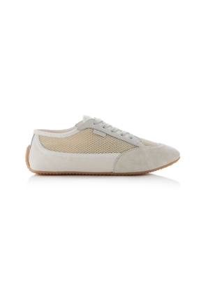 The Row - Bonnie Suede-Trimmed Canvas Sneakers - Ivory - IT 41 - Moda Operandi