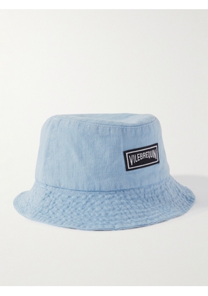 Vilebrequin - Logo-Appliquéd Linen Bucket Hat - Men - Blue - M/L