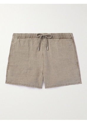 Vilebrequin - Barry Straight-Leg Linen Shorts - Men - Gray - S