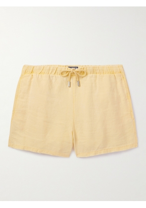 Vilebrequin - Barry Straight-Leg Linen Shorts - Men - Yellow - S