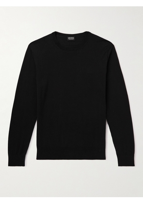 Zegna - Cotton Sweater - Men - Black - IT 46