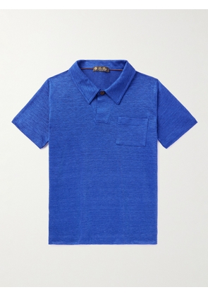 Loro Piana Kids - Coastline Linen-Jersey Polo Shirt - Men - Blue - Age 2