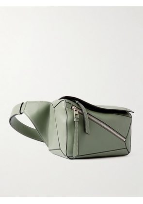 LOEWE - Puzzle Small Leather Belt Bag - Men - Green