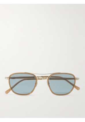 Mr Leight - Price D-Frame Gold-Tone and Acetate Sunglasses - Men - Yellow