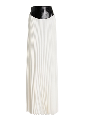 Brandon Maxwell - Laurel Pleated Maxi Skirt - Black/white - US 4 - Moda Operandi
