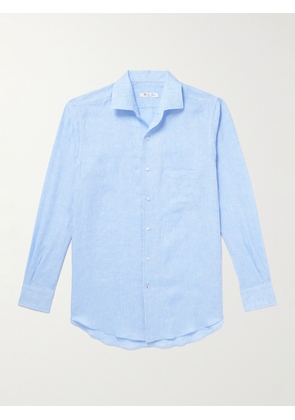 Loro Piana - André Arizona Linen Shirt - Men - Blue - XS