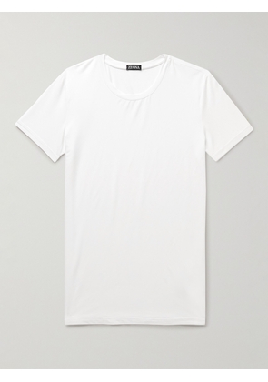 Zegna - Stretch-Modal T-Shirt - Men - White - XS