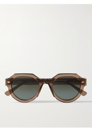 AHLEM - Marcadet Hexagonal-Frame Acetate Sunglasses - Men - Brown