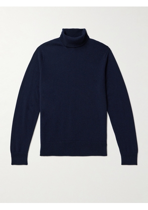 Mr P. - Cashmere Rollneck Sweater - Men - Blue - XS