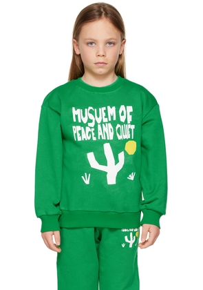 Museum of Peace & Quiet SSENSE Exclusive Kids Green Sweatshirt