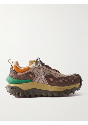 Moncler Genius - Salehe Bembury Trailgrip Grain Rubber-Trimmed GORE-TEX® Ballistic Nylon Sneakers - Men - Brown - EU 39
