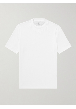 Brunello Cucinelli - Cotton-Jersey T-Shirt - Men - White - IT 46