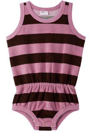 maed for mini Kids Pink & Purple Cuddly Cuscus Bodysuit