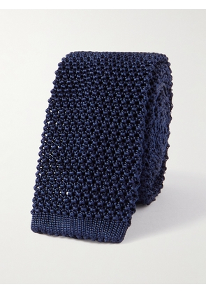 Charvet - 5cm Knitted Silk Tie - Men - Blue