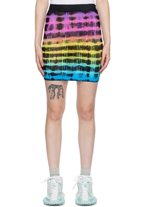 AGR Multicolor Tie-Dye Miniskirt