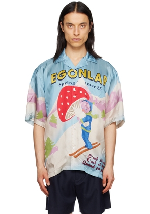 EGONlab Multicolor Piggy Printed Shirt