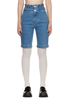 SHUSHU/TONG SSENSE Exclusive Blue Mid-Length Denim Shorts