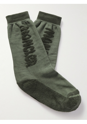 Moncler Genius - Salehe Bembury Terry-Trimmed Cotton-Blend Socks - Men - Green - S