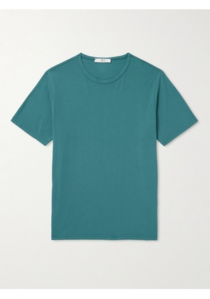 Mr P. - Garment-Dyed Cotton-Jersey T-Shirt - Men - Green - XS